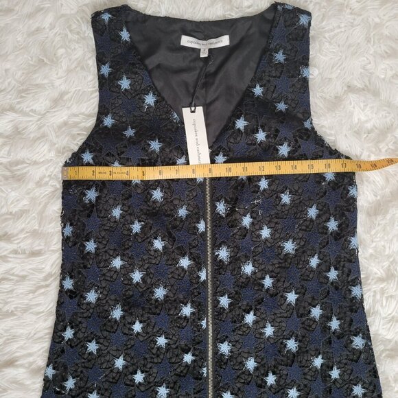 NWT Cupcakes & Cashmere Blue Star Lace Zip Front Dress - Size S - Picture 7 of 9